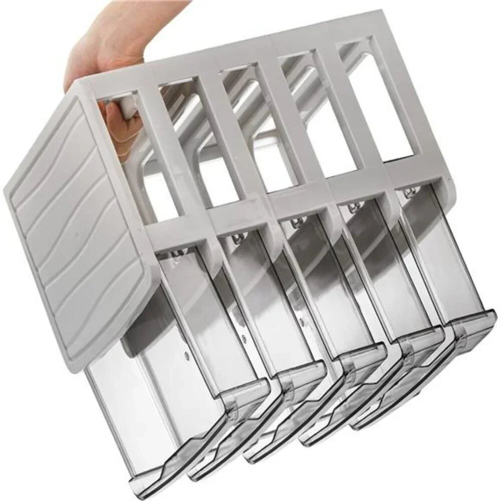 Small Plastic Desktop Storage Organizer with 5 Clear Drawers for Office Crafts
